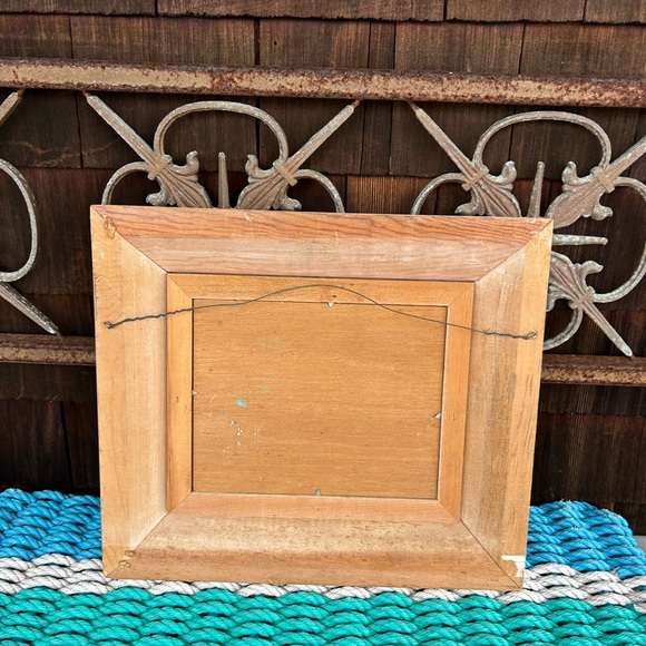 Vintage Landscape Impressionist Oil Painting of a Lady by a Lake. - Picture 7 of 10